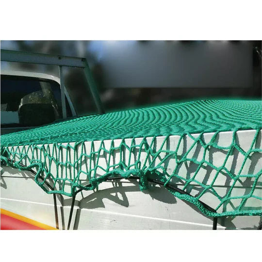 Net 2x3 UET Trailer Truck 2Mx3M Nylon 35mm Mesh Bungee Cord Free 15Pc Hook