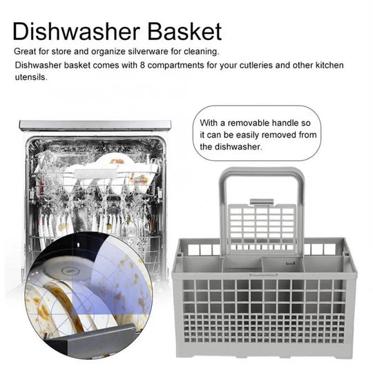 Multifunction Dishwasher Cutlery Basket Storage Rack Holder -240mmX135mmX122mm