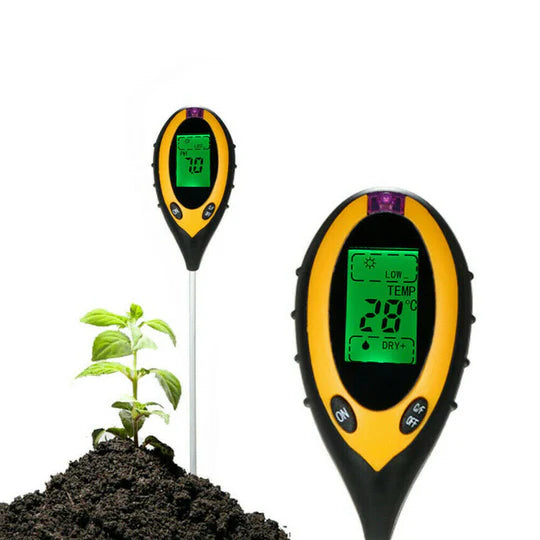 4 in 1 Soil PH Tester Moisture Sunlight Light Test Meter for Garden Plant Lawns