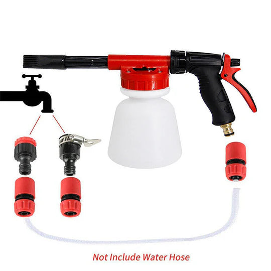 1L SNOW FOAM LANCE CANNON BOTTLE SOAP GUN SPRAYER HOSE FOR CAR PRESSURE WASHER