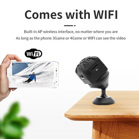 Mini Wifi Wireless IP Spy Hidden Camera 1080P HD Security Cam Network Monitor