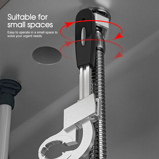 4-in-1 Universal Adjustable Double Ended Wrench Link Plumbing Pipe Repair Tool