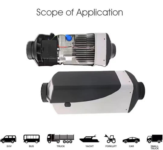 DIESEL AIR HEATER 12V 5KW TANK REMOTE CONTROL THERMOSTAT CARAVAN MOTORHOME RV