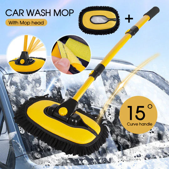 Car Wash Mop Car Brush Special Long Handle Mop Roof Window Cleaning Maintenance