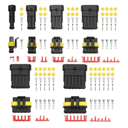 708PCS CAR AUTOMOTIVE WATERPROOF ELECTRICAL WIRE CONNECTOR PLUG 1-6 PIN KIT