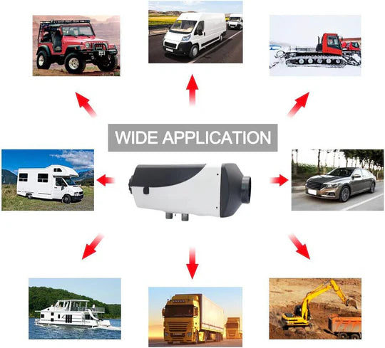 DIESEL AIR HEATER 12V 5KW TANK REMOTE CONTROL THERMOSTAT CARAVAN MOTORHOME RV