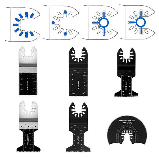 50PCS OSCILLATING MULTI TOOL BLADE SAW BLADES WOOD METAL CUTTER FOR DEWALT FEIN