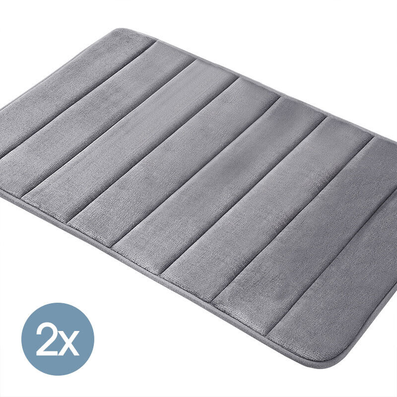 Memory Foam Bath Bathroom Mat Pad Soft Absorbent Non-Slip Bedroom Floor Tub Rug