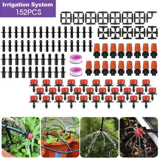 Garden Irrigation System Plant Watering DIY Micro Drip 152Pcs/201Pcs/202Pcs Kits