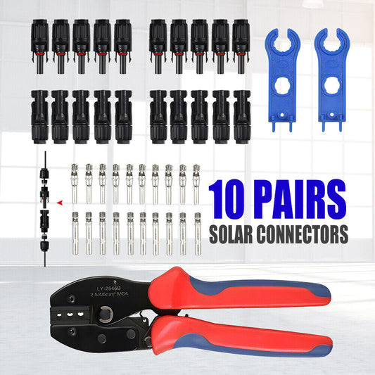 For mc4 Crimper Solar PV Crimping Hand Pliers Terminals Cable Connector Tool Kit