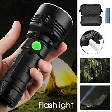 CREE L2 LED Tactical Rechargeable Flashlight USB Camping Hunting Torch