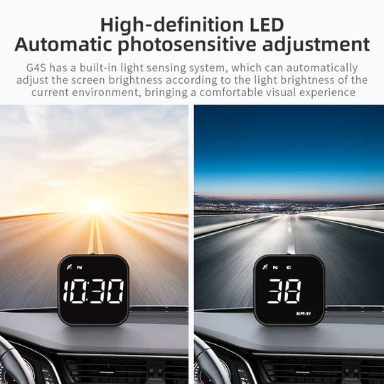 GPS HUD Head Up Display HD Speedometer Compass Speed Alarm For All Car Truck Bus