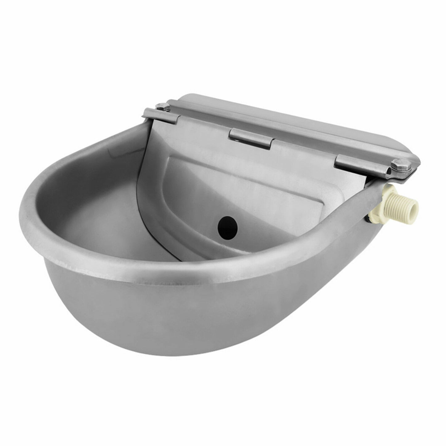 Stainless Water Trough Bowl Automatic Drinking For Dog Horse Chicken Auto Fill