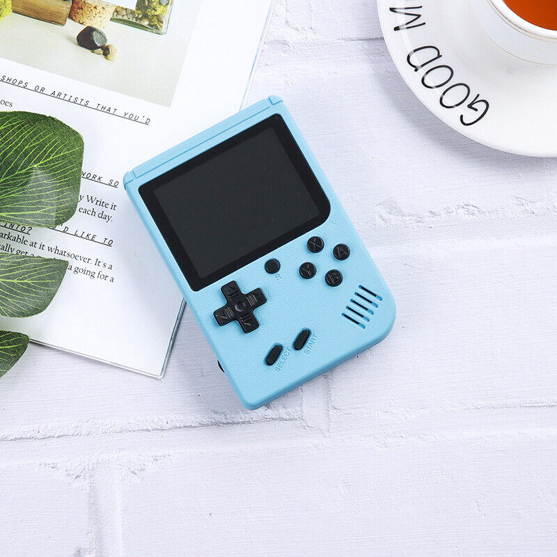 Blue Handheld Game Console Retro Video Game boy Game Toy Built-in 500 Games Kids