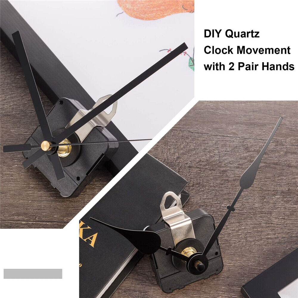 Set Wall Quartz Clock Movement Mechanism Repair Replacement Hands Tool Parts Kit