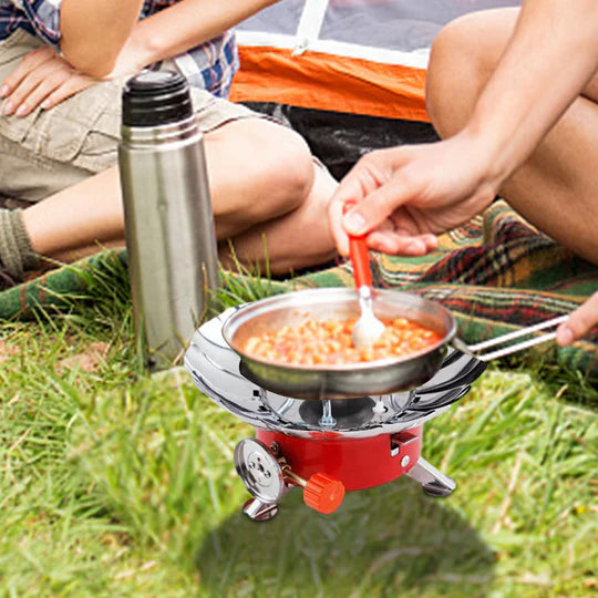 Mini Folding Camping Stove Portable Burner Butane Gas Cooker Outdoor Windproof