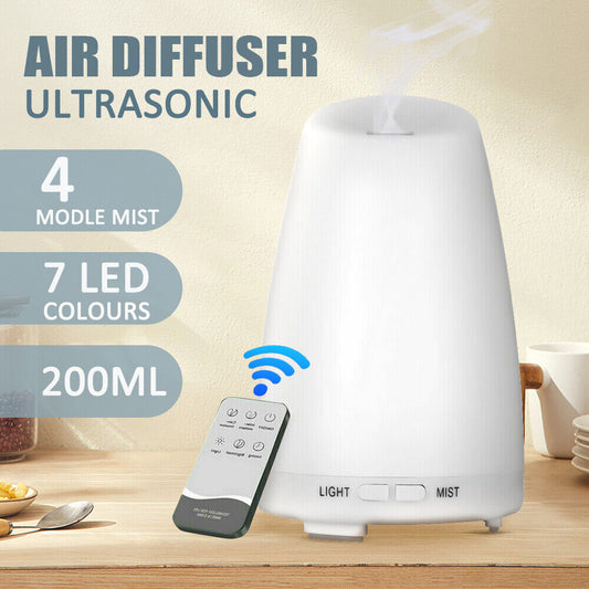 Essential Oil Humidifier Ultrasonic Air Diffuser Aroma Aromatherapy Air Purifier