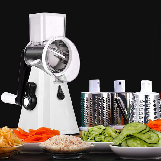 Kitchen Multifunction Vegetable Food Manual Rotary Grater Chopper Slicer Cutter