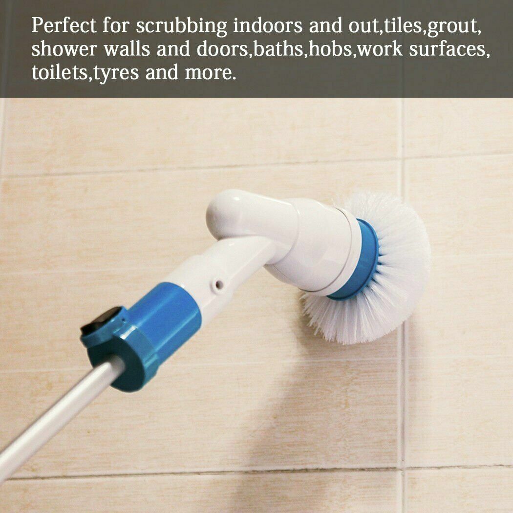 Turbo Spin Scrub Mop Bath Cleaning Brush High Floor Scrubber Hurricane Home