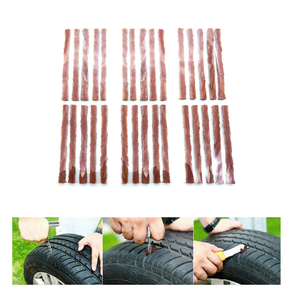 52PCS Tyre Puncture Repair Recovery Kit Offroad Heavy Duty 4WD Tool Plugs Tube