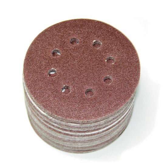 125pcs 125mm 5" Sanding Discs 60 80 100 120 240 Mixed Grit Orbital Sander Pads