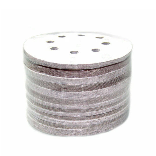 125pcs 125mm 5" Sanding Discs 60 80 100 120 240 Mixed Grit Orbital Sander Pads