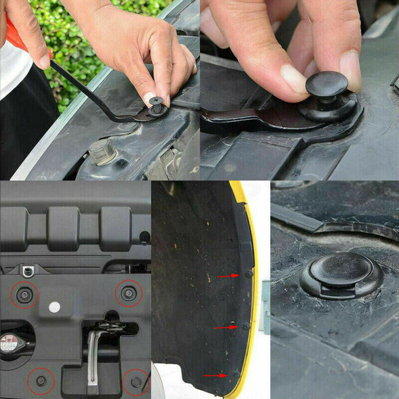 855X Car Trim Body Clips Kit Rivets Retainer Auto Panel Bumper Plastic Fastener