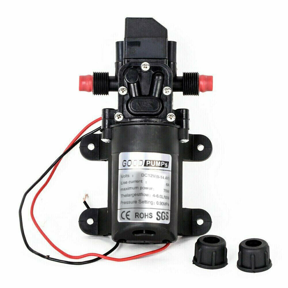 12V Water Pump 6Lpm Self-Priming Caravan Camping Boat