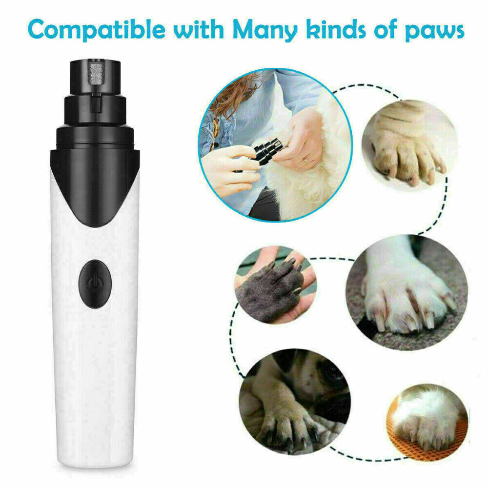 Electric Dog Nail Clippers Nail File Cat Claw Grooming Nail Grinder Trimmer Kit