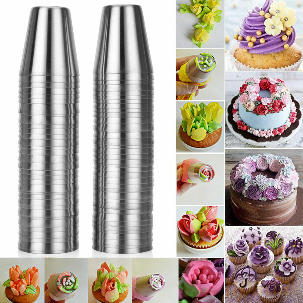 71PCS Piping Nozzles Set Cake Decorating Flower Russian Icing Tips Pastry Tools