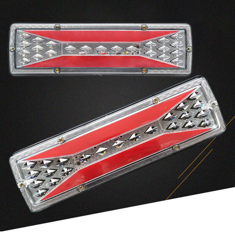 2X LED Trailer Lights Tail Lamp Stop Brake Dynamic Indicator 12V Taillight Pair