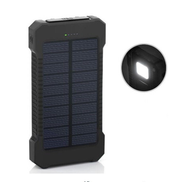 50000mah Dual USB Solar Power Bank Portable External Battery Phone Charger