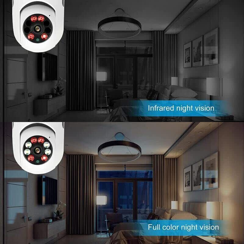 360° Panoramic WiFi Camera Light E27 Bulb 1080P Security IP Camera Night Vision