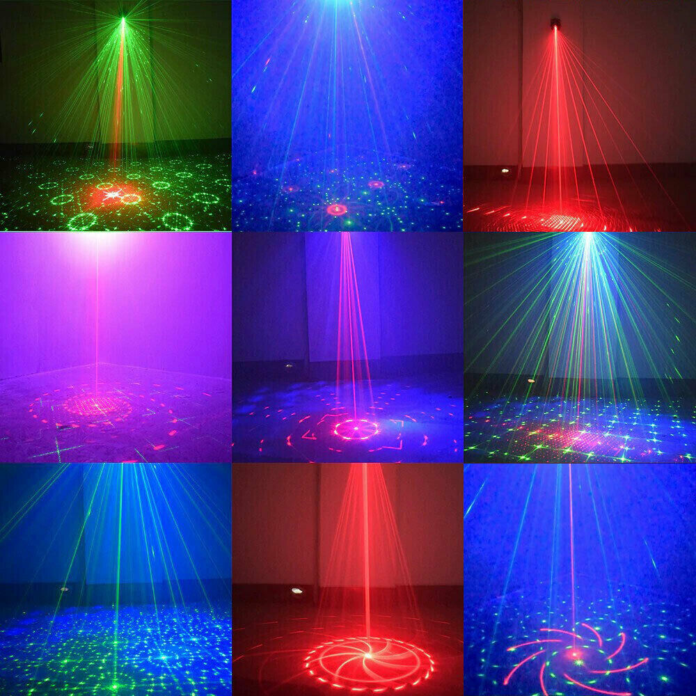 240 Patterns Disco Lights RGB Laser Projector Stage Lighting Party KTV Club Lamp