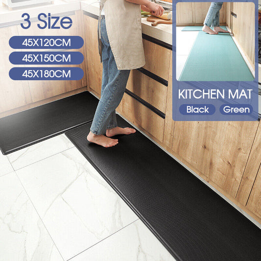 Non-Slip Waterproof Kitchen Door Mat Home Floor Rug Carpet Anti-Oil Easy Clean