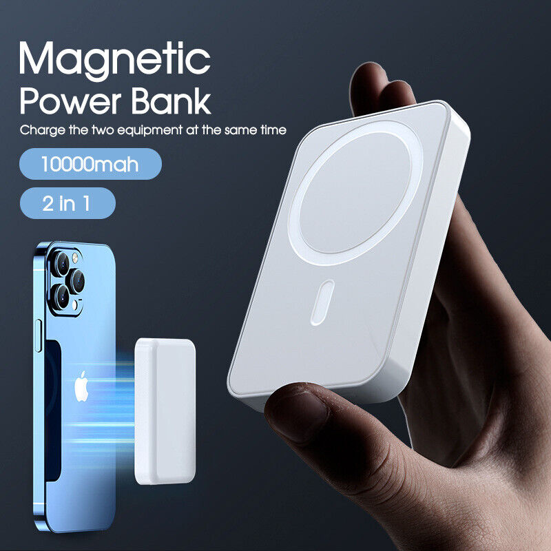 Wireless Battery Pack for Phone Wireless Power Bank 10000 mAh Magnetic