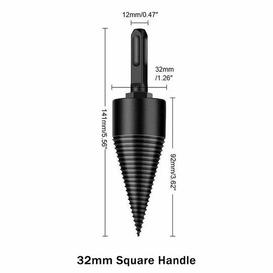 HIGH SPEED TWIST FIREWOOD DRILL BIT WOOD SPLITTER SCREW SPLITTING CONE DRIVER