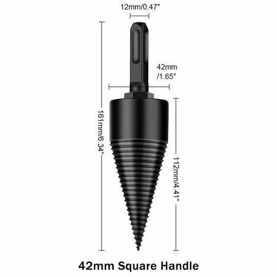 HIGH SPEED TWIST FIREWOOD DRILL BIT WOOD SPLITTER SCREW SPLITTING CONE DRIVER