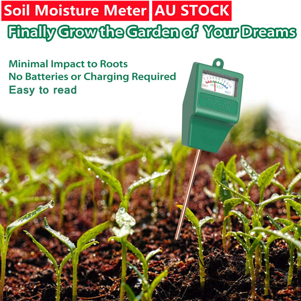 Soil Humidity Moisture Meter Water Sensor Test Monitor Hygrometer Plants Garden