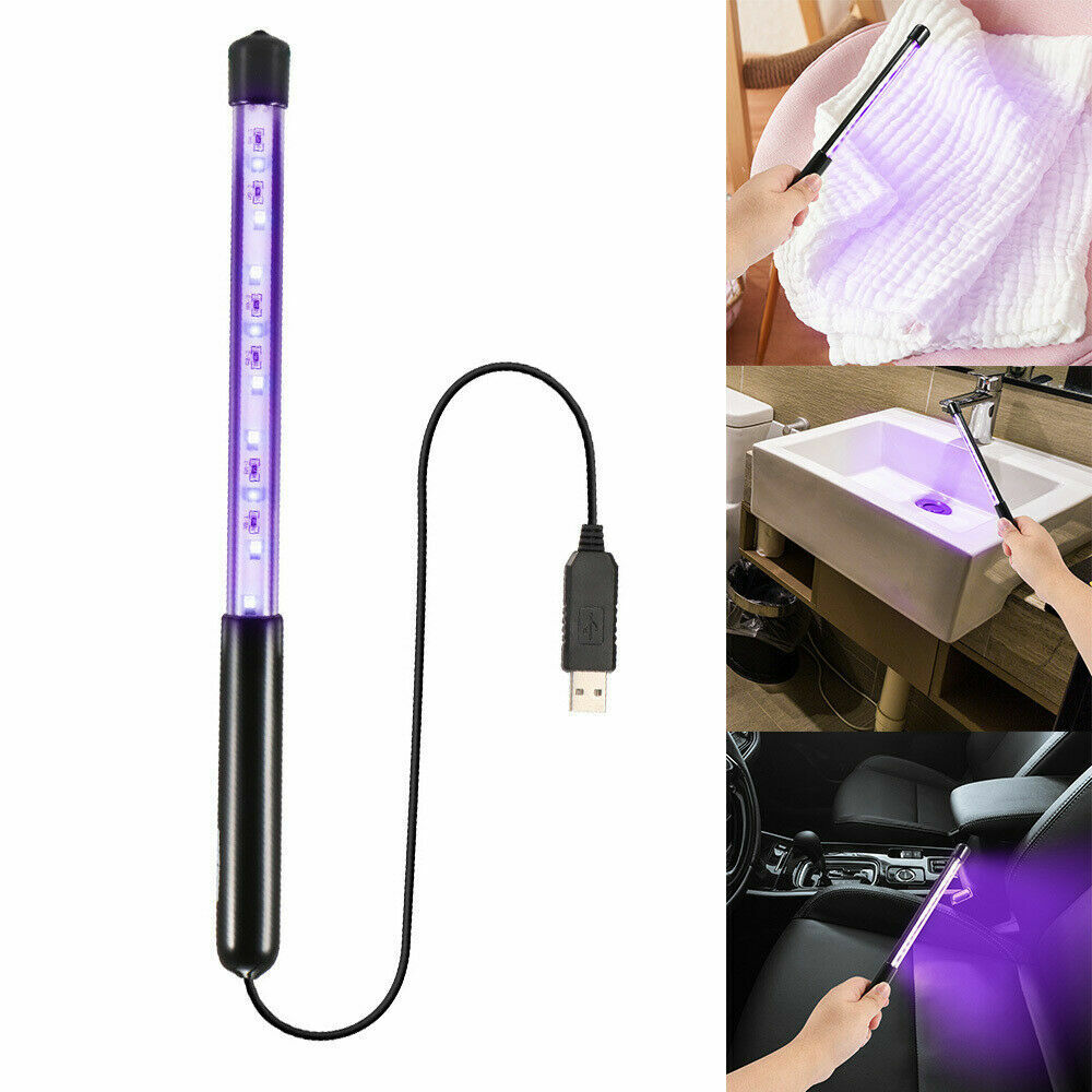 UV Light Portable UVC UVA USB Powered 3W LED Lamp Home Travel Tube