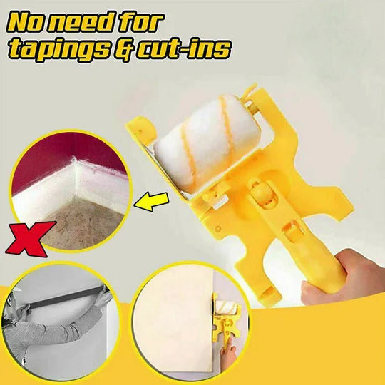 Portable Clean-Cut Paint Edger Roller Brush Safe Tool for Home Wall Ceilings