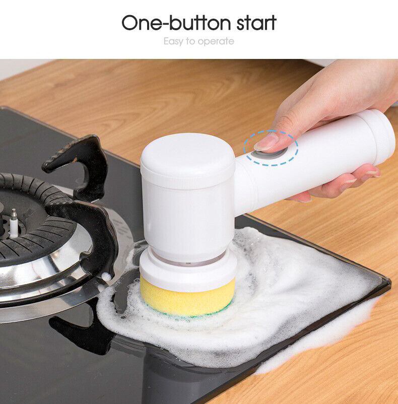 5 In 1 Handheld Bathtub Brush Kitchen Sink Cleaning Tool Tub Electric Brush