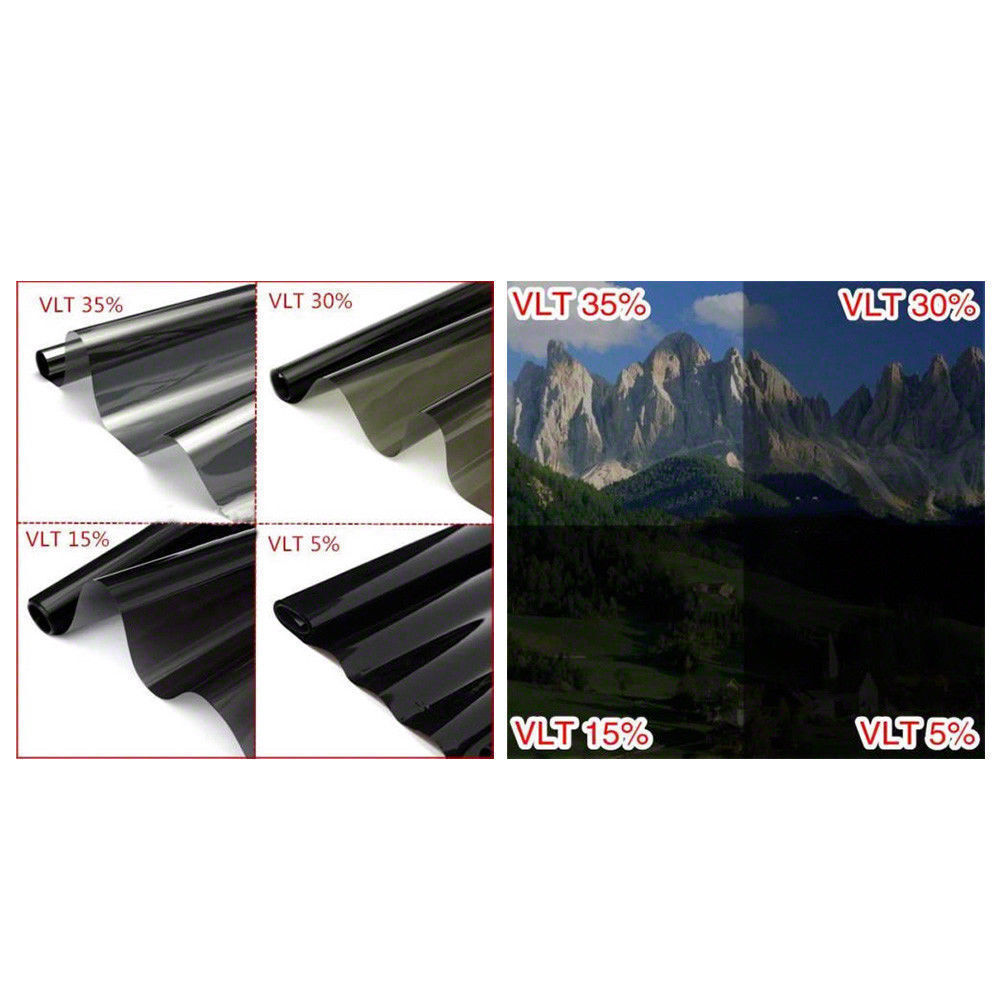 5%15%30%35%VLT Window Tint Film Black Roll Car Home 760mm x7m + Window Tinting Tools Kit