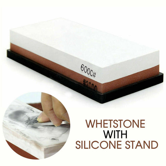 Water Stone 3000/6000 Whetstone Knife Sharpener Sharpening Flattening