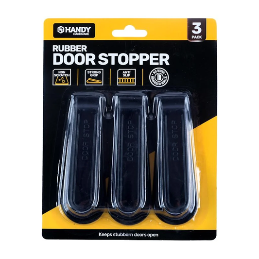 HANDY HARDWARE 3pc Rubber Door Stopper