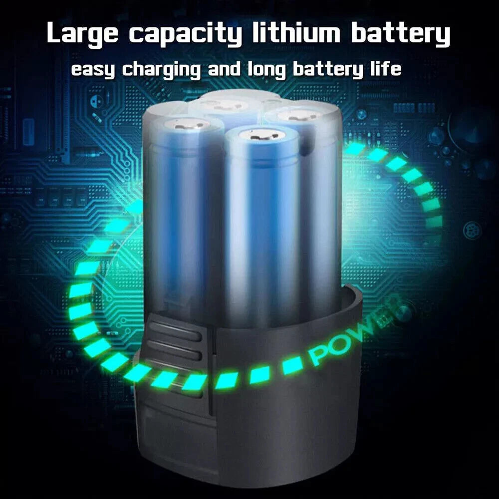 CORDLESS ELECTRIC RATCHET RIGHT ANGLE WRENCH TOOL 3/8'' 18V 90 100NM + 2 BATTERY