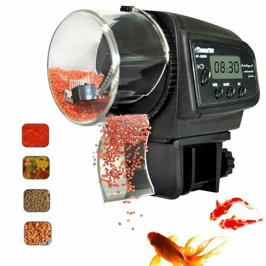 Automatic Fish Food Feeder Digital LCD Timer Aquarium Tank Pond Auto Feeder