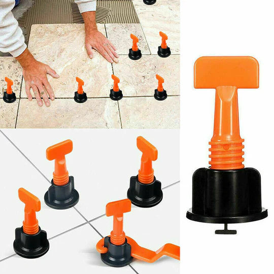 50Pcs Tile Leveling System Clips Levelling Spacer Tiling Tool Floor Wall Wrench