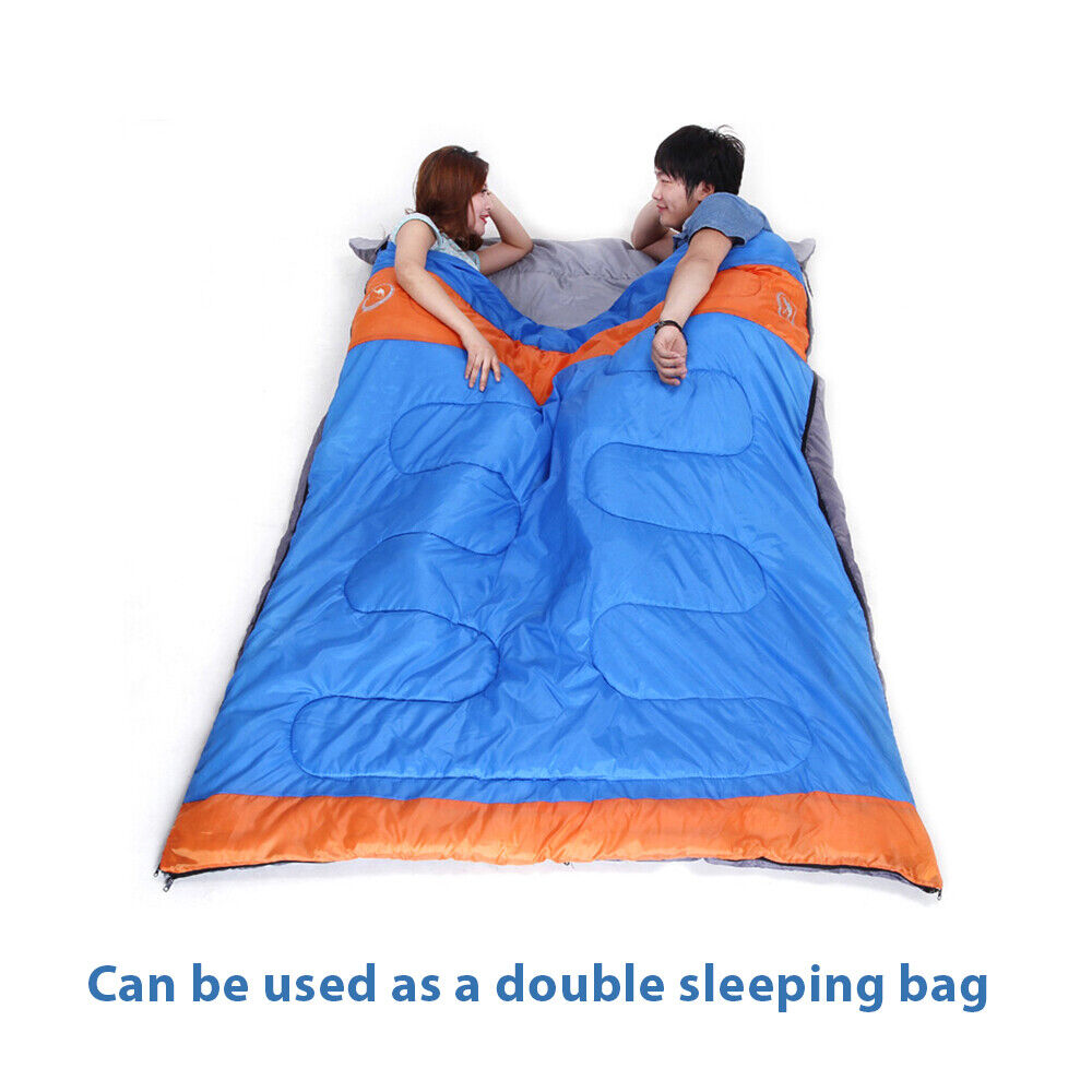-10°C Double Outdoor Camping Sleeping Bag Hiking Thermal Winter 220x150cm