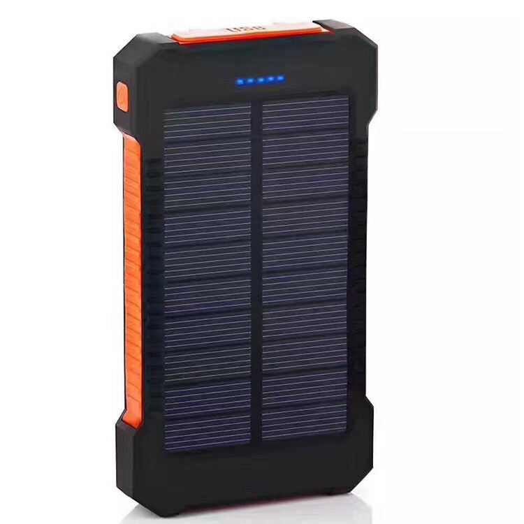 50000mah Dual USB Solar Power Bank Portable External Battery Phone Charger